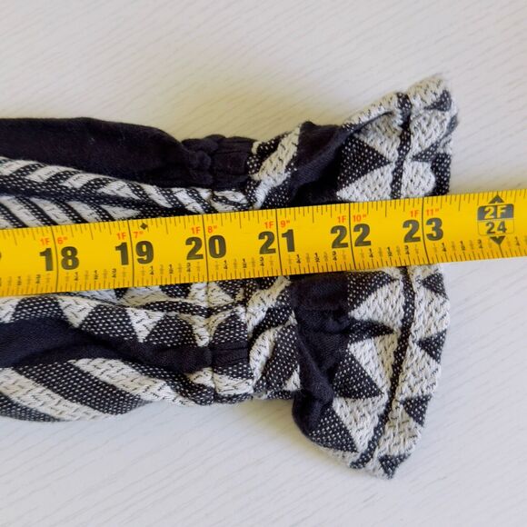 Maeve Dominique Tunic Dress Size XS Petite Tribal Boho Black White Anthro - Picture 14 of 16